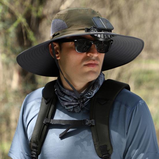 Solar Fan Hat with Wide-Brim Design Dual-Power Fans 800mAh Battery Outdoor Fishing Hat G
Solar Fan Hat with Wide-Brim Design Dual-Power Fans 800mAh Battery Outdoor Fishing Hat G