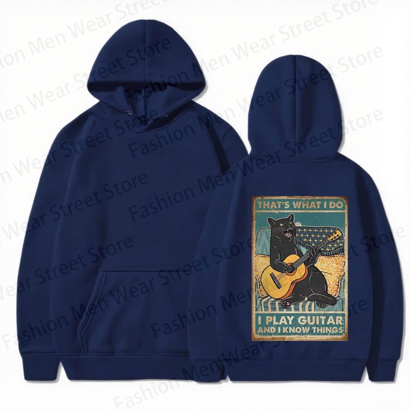 Men s Cotton Hoodie For Autumn And Winter With That s What I Do I Play Guitar And I Know Things Slogan And Cool Cat Playing Gu 3XL
Men s Cotton Hoodie For Autumn And Winter With That s What I Do I Play Guitar And I Know Things Slogan And Cool Cat Playing Gu 3XL