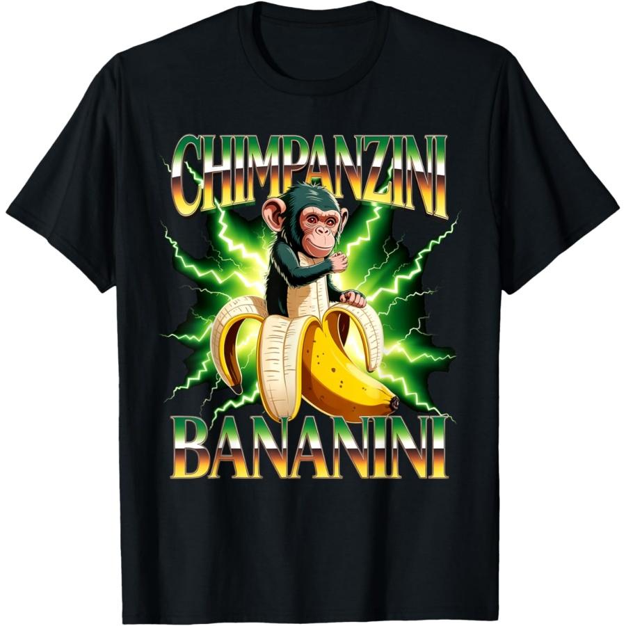 Shimpanzini Bananini Italian Brainrot Chimpanzee and Banana T-Shirt(8) XXXXXL чорний
Shimpanzini Bananini Italian Brainrot Chimpanzee and Banana T-Shirt(8) XXXXXL чорний