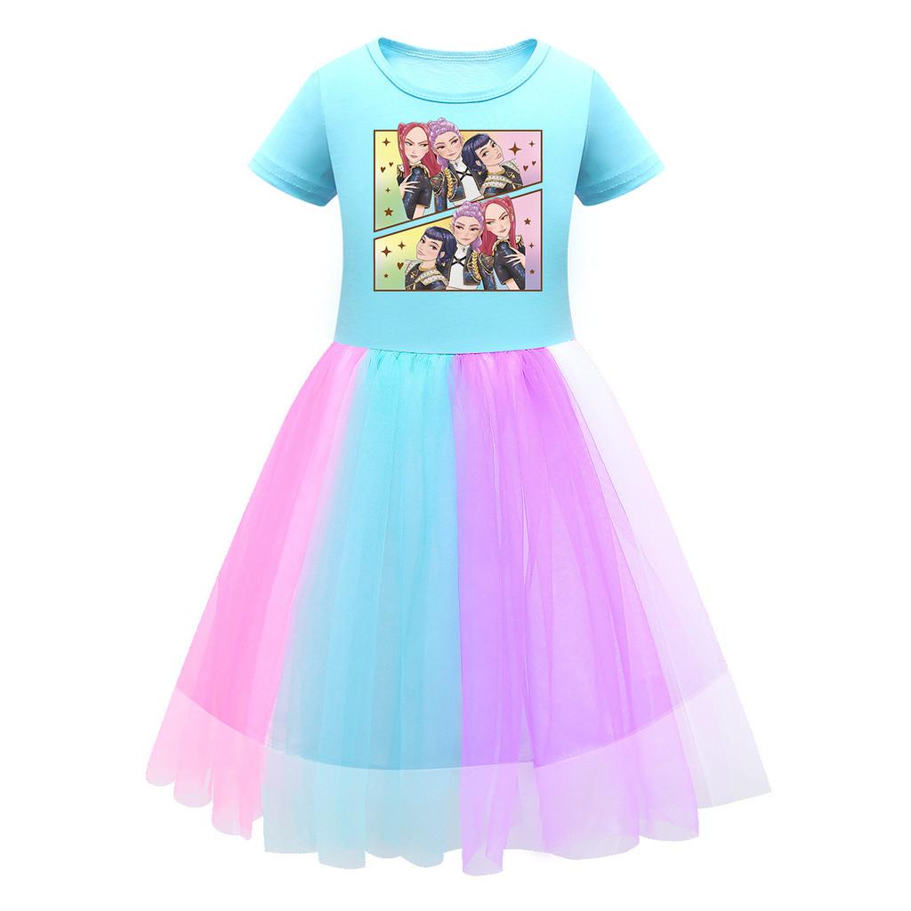 Детское платье для девочек Hunters Rumi Mira Zoey сценический принт сетка радуга круглый вырез короткие рукава повседневное хлопковое 120cm
Детское платье для девочек Hunters Rumi Mira Zoey сценический принт сетка радуга круглый вырез короткие рукава повседневное хлопковое 120cm