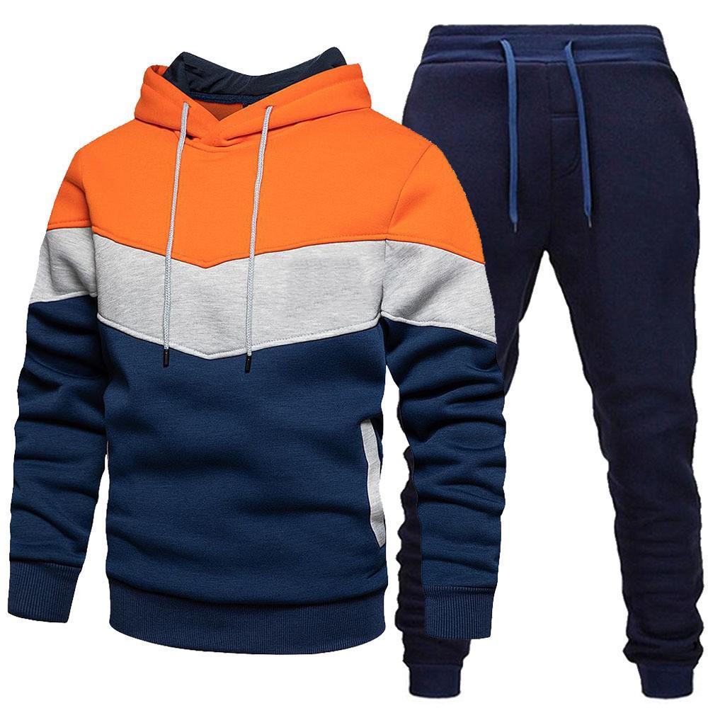 Men s Patchwork Sports Suit: Casual Hooded Sweatshirt & Long Pants Two-Piece Set for Autumn/Spring 2026 XXXL
Men s Patchwork Sports Suit: Casual Hooded Sweatshirt & Long Pants Two-Piece Set for Autumn/Spring 2026 XXXL