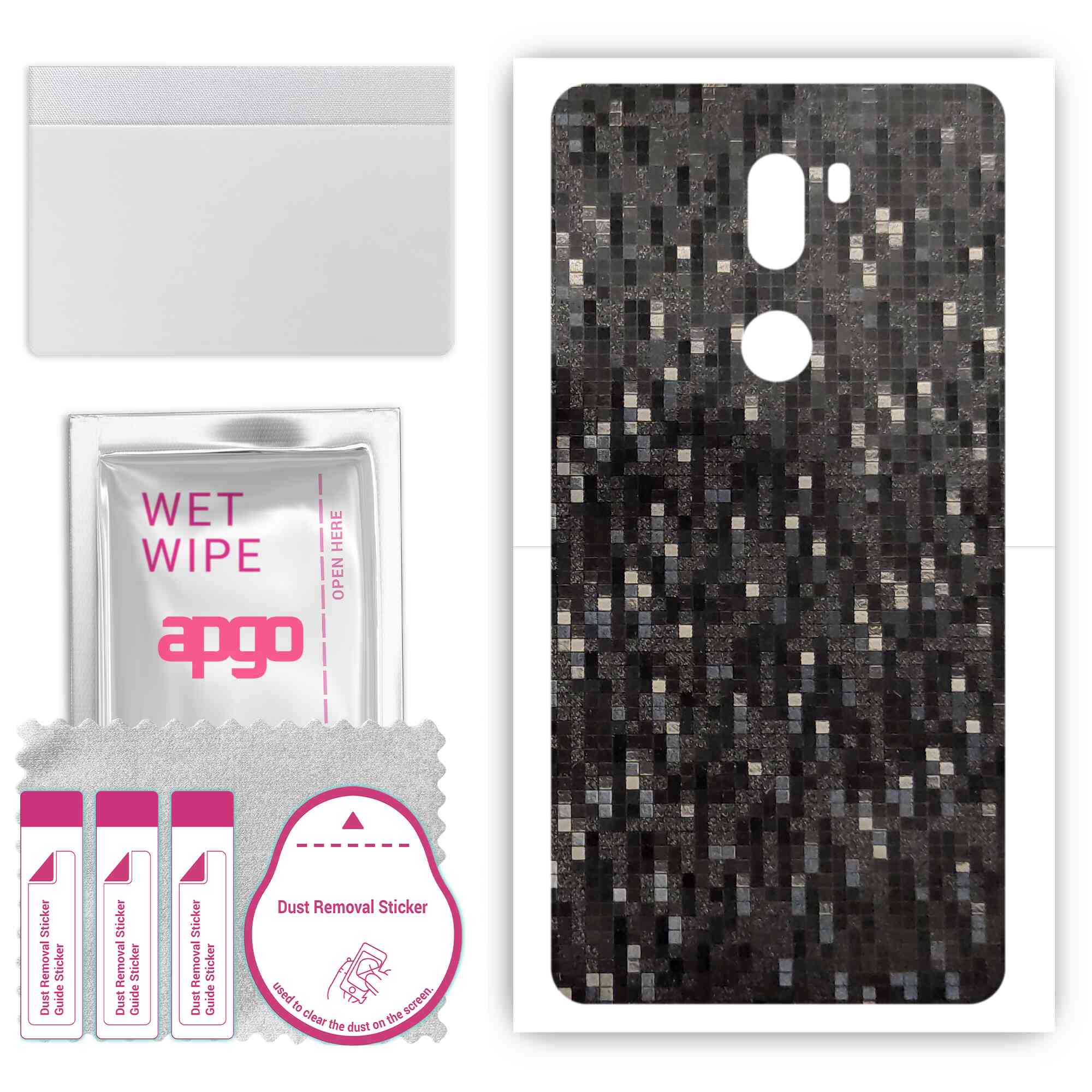 apgo Protective Skin Sticker for the back compatible with Xiaomi Mi 5s Plus, Wrap Film, Foil, Vinyl - Pattern Carbon Black Pixel
apgo Protective Skin Sticker for the back compatible with Xiaomi Mi 5s Plus, Wrap Film, Foil, Vinyl - Pattern Carbon Black Pixel