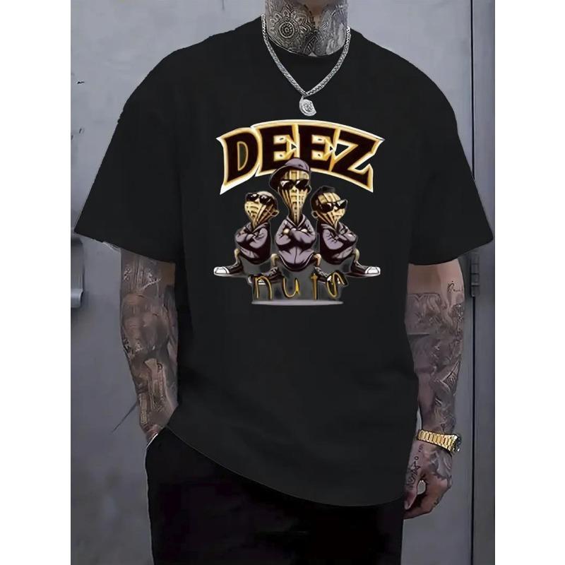European Size DEEZ NUTS MenS Graphic T-Shirt - Streetwear Tee with DEEZ NUTS Print, Lightweight Breathable Fabric, Loose Fit Casual Shirt for Everyday 4XL чорний
European Size DEEZ NUTS MenS Graphic T-Shirt - Streetwear Tee with DEEZ NUTS Print, Lightweight Breathable Fabric, Loose Fit Casual Shirt for Everyday 4XL чорний