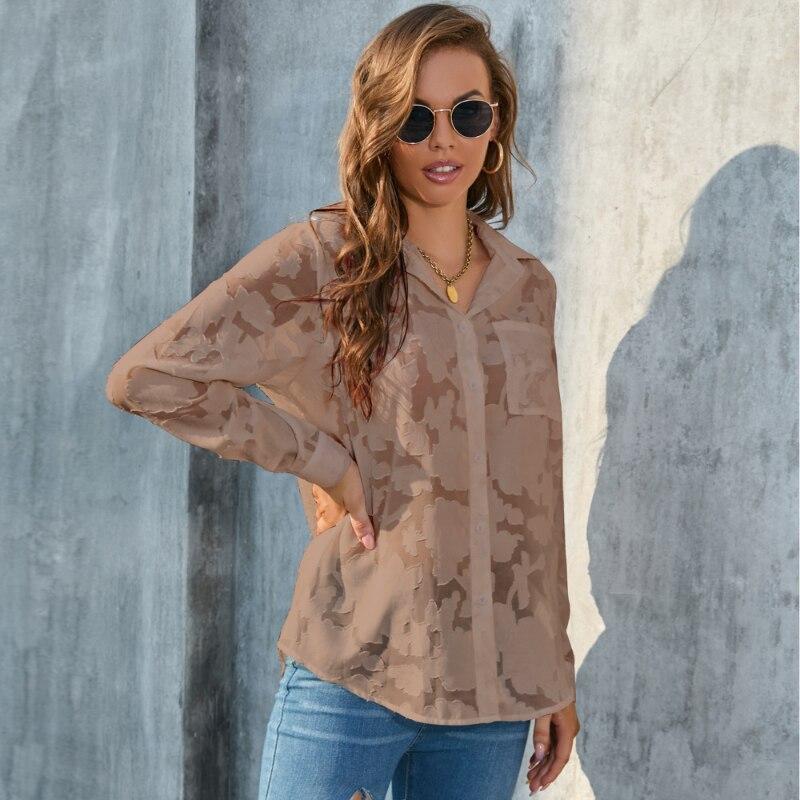 Fashion Jacquard Chiffon Elegant Shirt Office 2026 Lace Ladies Casual Blouses For Women Long Sleeve Loose Lapel Tops Mujer 27130 XXXL кавовий
Fashion Jacquard Chiffon Elegant Shirt Office 2026 Lace Ladies Casual Blouses For Women Long Sleeve Loose Lapel Tops Mujer 27130 XXXL кавовий