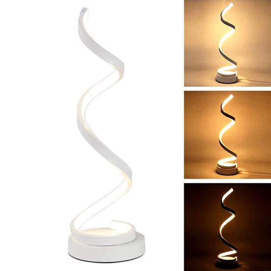 20 Вт акриловая спиральная затемняющая светодиодная бесступенчатая настольная лампа для чтения, прикроватный светильник, декор 
20 Вт акриловая спиральная затемняющая светодиодная бесступенчатая настольная лампа для чтения, прикроватный светильник, декор
