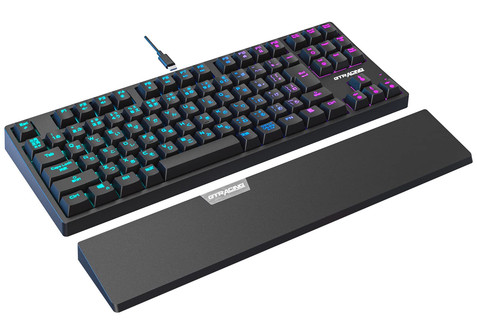 GTRACING Gaming Keyboard Tenkeyless Blue Axis Mechanical Keyboard Japanese Layout Wired RGB TKL Compact Detachable Cable Palm Rest For Gamers
GTRACING Gaming Keyboard Tenkeyless Blue Axis Mechanical Keyboard Japanese Layout Wired RGB TKL Compact Detachable Cable Palm Rest For Gamers