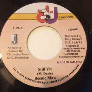 7inch Record BEENIE MAN - Still Yet NONE CJ Records 2001 Jamaica Reggae, Ska & Dub Used
7inch Record BEENIE MAN - Still Yet NONE CJ Records 2001 Jamaica Reggae, Ska & Dub Used