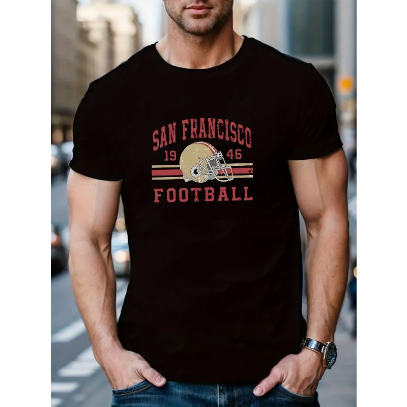 1946 SAN FRANCISCO FOOTBALL Print Casual Short-Sleeved T-Shirt , Regular Fit, Spring & Summer Trendy Top, Versatile Fashion For Everyday Wear 4XL
1946 SAN FRANCISCO FOOTBALL Print Casual Short-Sleeved T-Shirt , Regular Fit, Spring & Summer Trendy Top, Versatile Fashion For Everyday Wear 4XL