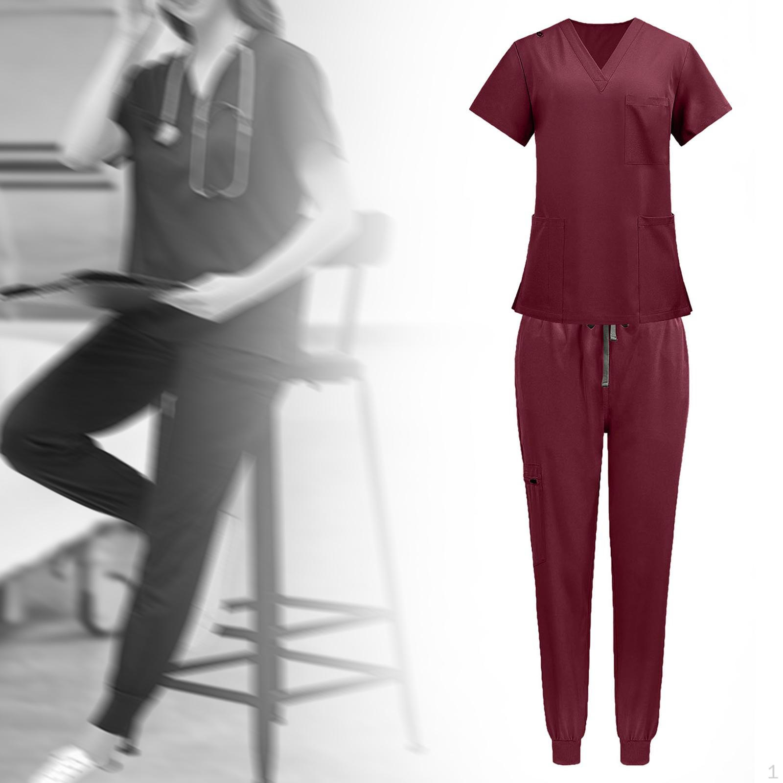 Скраб для медсестер, комплект униформы для медсестер Неделя медсестер, презентабельная рабочая одежда для медсестер с короткими рукавами, скрабы 
Скраб для медсестер, комплект униформы для медсестер Неделя медсестер, презентабельная рабочая одежда для медсестер с короткими рукавами, скрабы