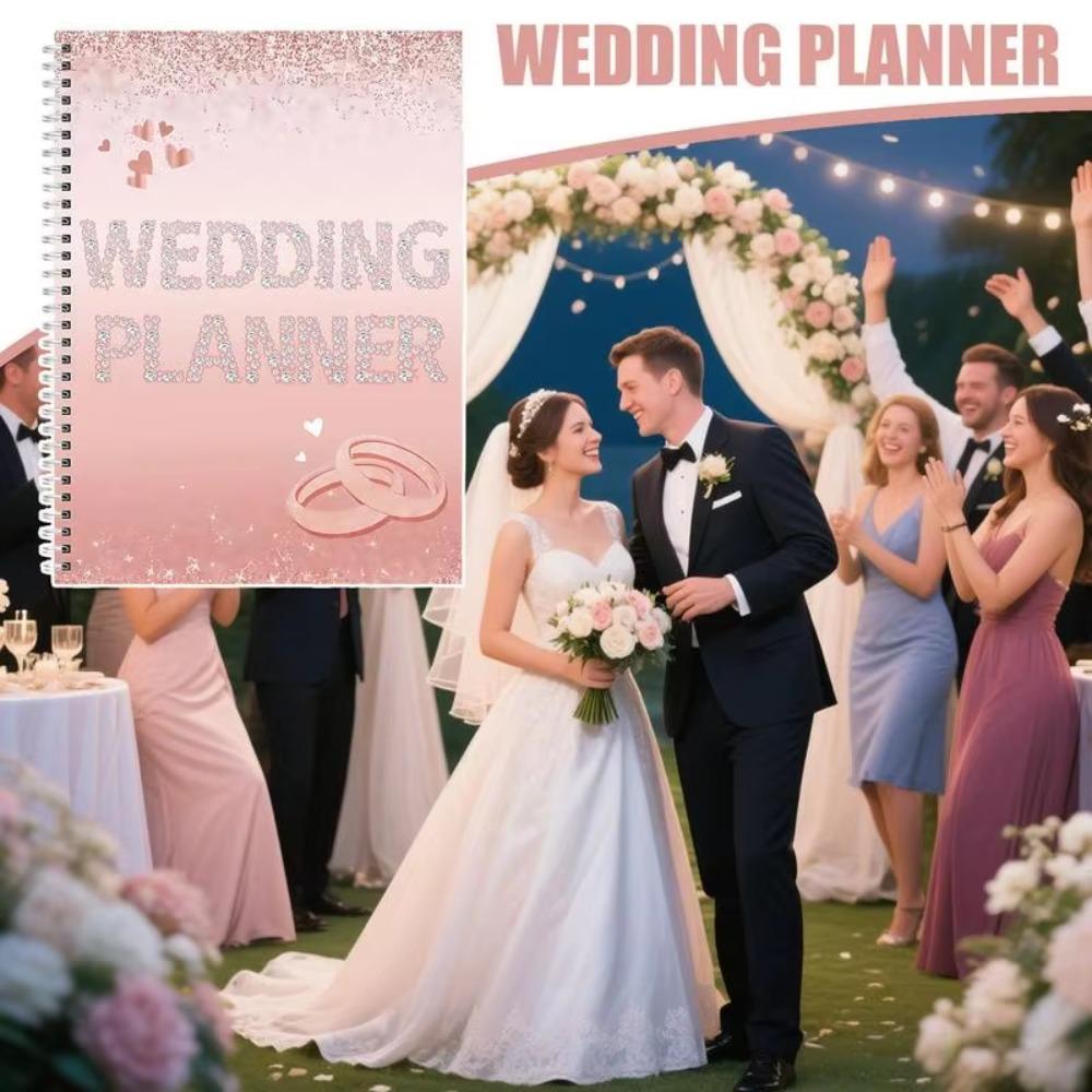 Undated Wedding Planning Book Thick Paper Sparkling Bridal Organizer Stationery рожевий
Undated Wedding Planning Book Thick Paper Sparkling Bridal Organizer Stationery рожевий