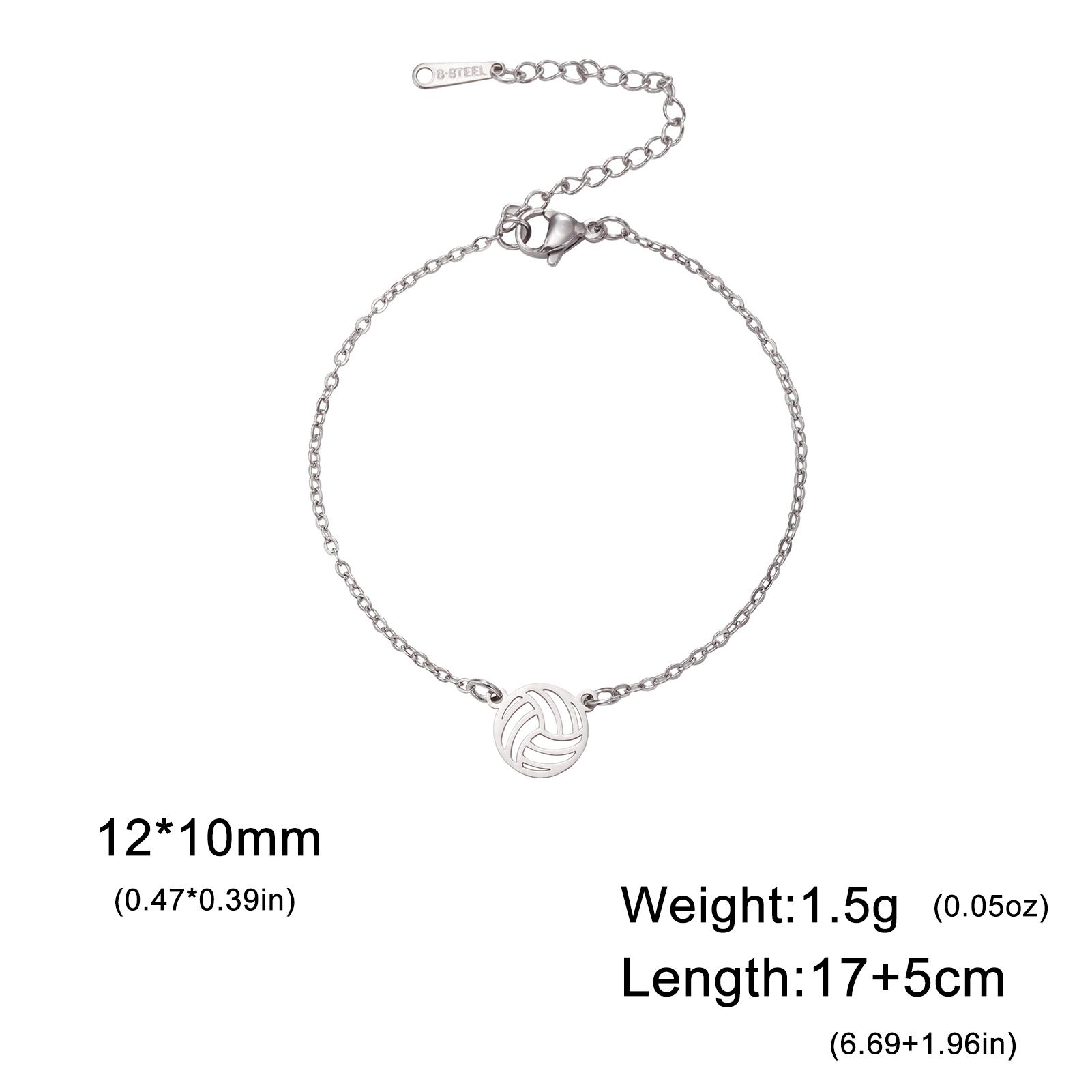 Lemegeton Volleyball Bracelet for Women Tennis Pendant Stainless Steel Jewelry Sports Accessories Birthday Gift for Boyfriend
Lemegeton Volleyball Bracelet for Women Tennis Pendant Stainless Steel Jewelry Sports Accessories Birthday Gift for Boyfriend