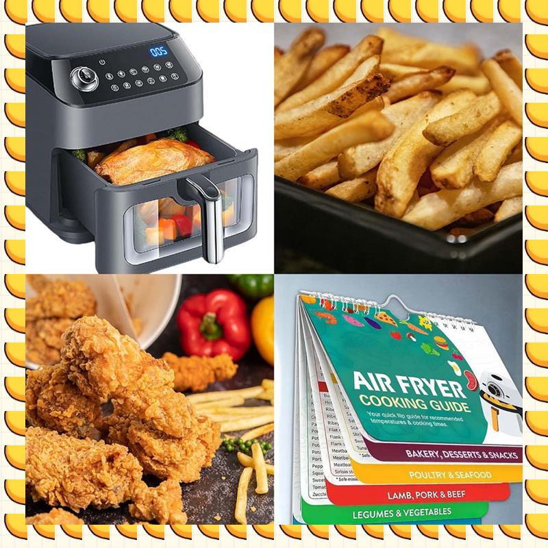 BAAU Air Fryer Recipe Book,Air Fryer Cooking Guide,Magnetic Air Fryer Recipe Book Schedule,Air Fryer Recipes Spare Parts Accesso
BAAU Air Fryer Recipe Book,Air Fryer Cooking Guide,Magnetic Air Fryer Recipe Book Schedule,Air Fryer Recipes Spare Parts Accesso