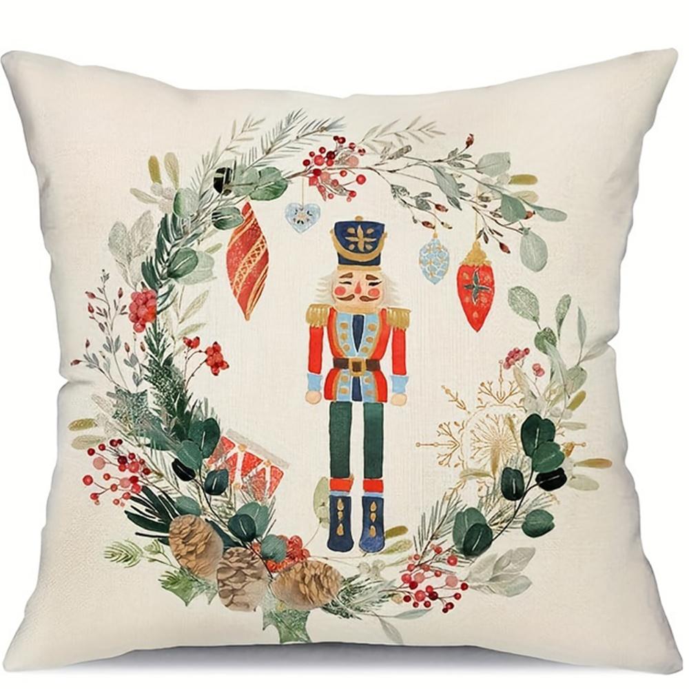 1pc Christmas Nutcracker & Winter Theme Throw Pillow Covers Set, Festive Home Decor for Xmas & Winter Holiday Celebrations 18x18Inch
1pc Christmas Nutcracker & Winter Theme Throw Pillow Covers Set, Festive Home Decor for Xmas & Winter Holiday Celebrations 18x18Inch