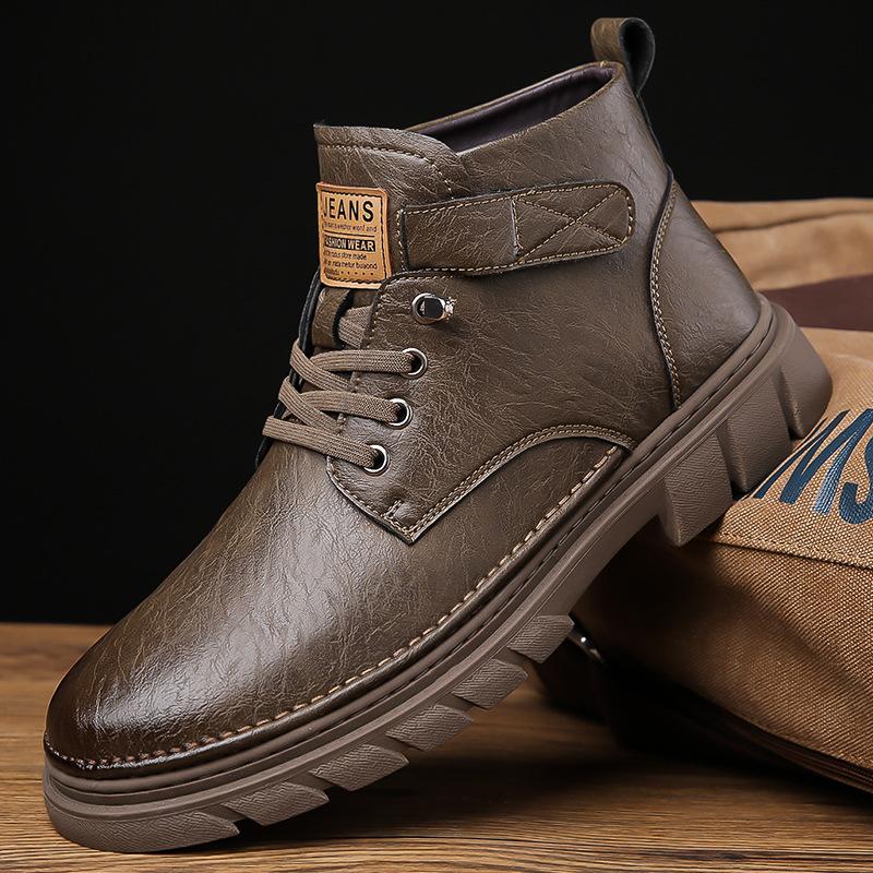 Winter cotton shoes trend versatile velvet warm men s casual shoes outdoor hiking tooling boots Martin boots cotton boots 44
Winter cotton shoes trend versatile velvet warm men s casual shoes outdoor hiking tooling boots Martin boots cotton boots 44