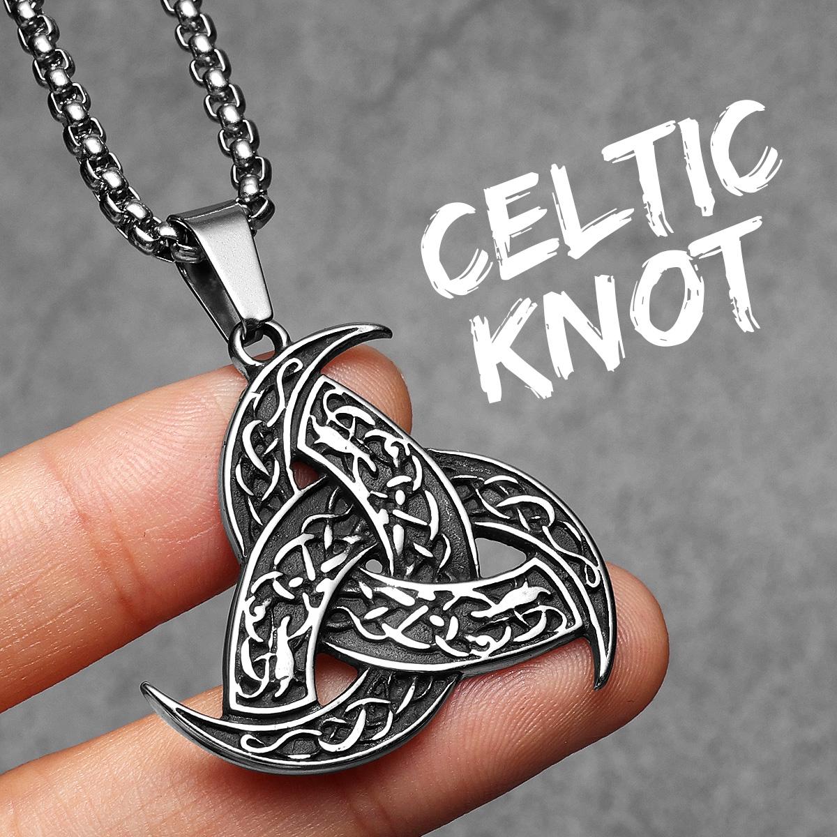 Celtic Knot Viking Carving Men Necklaces Stainless Steel Pendant Chain Women Punk Fashion Jewelry New Accessories Gift
Celtic Knot Viking Carving Men Necklaces Stainless Steel Pendant Chain Women Punk Fashion Jewelry New Accessories Gift