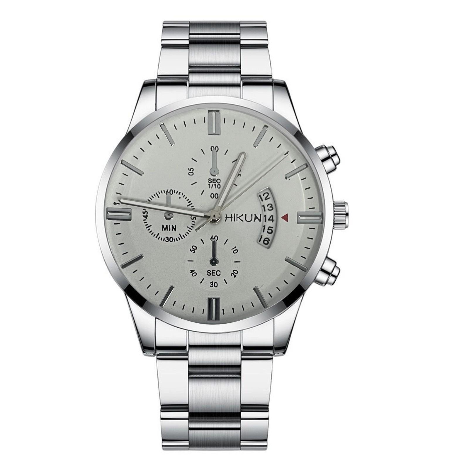 Мужские деловые повседневные часы из нержавеющей стали с сетчатым поясом, кварцевые часы с простым циферблатом one size
Мужские деловые повседневные часы из нержавеющей стали с сетчатым поясом, кварцевые часы с простым циферблатом one size