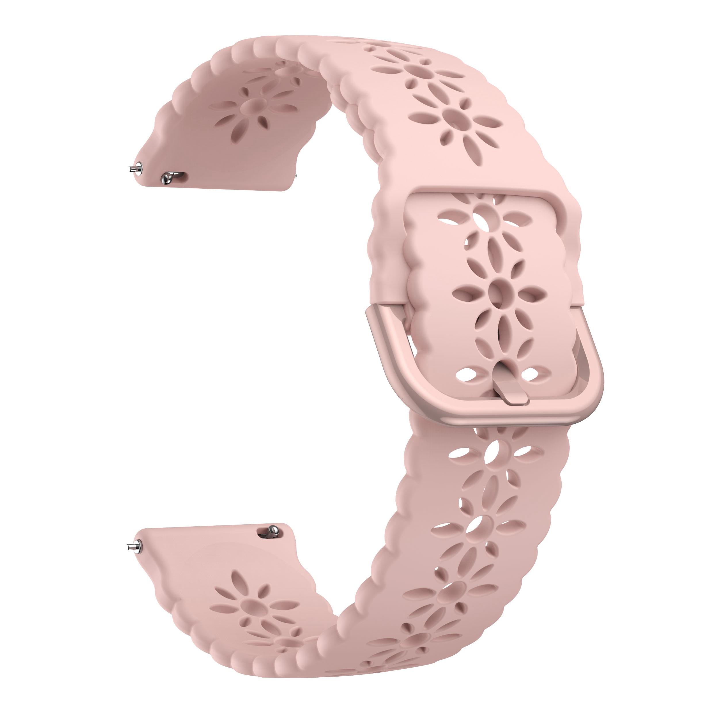 For Samsung Galaxy Watch4 40mm/44mm/Watch4 Classic 42mm/Garmin Venu 2 Plus Plum Blossom Silicone Band 20mm Soft Hollowed-out Sport Strap Wristband Pink
For Samsung Galaxy Watch4 40mm/44mm/Watch4 Classic 42mm/Garmin Venu 2 Plus Plum Blossom Silicone Band 20mm Soft Hollowed-out Sport Strap Wristband Pink