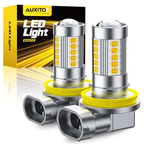 AUXITO H8 H11 H16 H9 LED Fog Lamps, Vehicle Inspection Compliant, 3000K Yellow, High Brightness, IP68 Waterproof, Integrated, Non-polarized, Set
AUXITO H8 H11 H16 H9 LED Fog Lamps, Vehicle Inspection Compliant, 3000K Yellow, High Brightness, IP68 Waterproof, Integrated, Non-polarized, Set