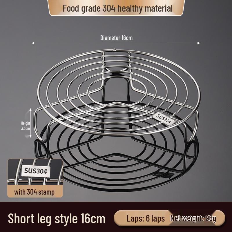 Stainless Steel Steaming Rack for Vegetables, Buns & Pressure Cookers - Universal Trivet & Double-Boiler Steaming Plate
Stainless Steel Steaming Rack for Vegetables, Buns & Pressure Cookers - Universal Trivet & Double-Boiler Steaming Plate