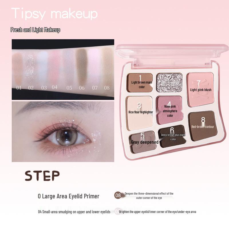 Novo Luminous 8-Color Eyeshadow Palette: Fine Powder, Natural & Lightweight, Smoothing Shimmer, Smudge-Proof, Long-Lasting.
Novo Luminous 8-Color Eyeshadow Palette: Fine Powder, Natural & Lightweight, Smoothing Shimmer, Smudge-Proof, Long-Lasting.