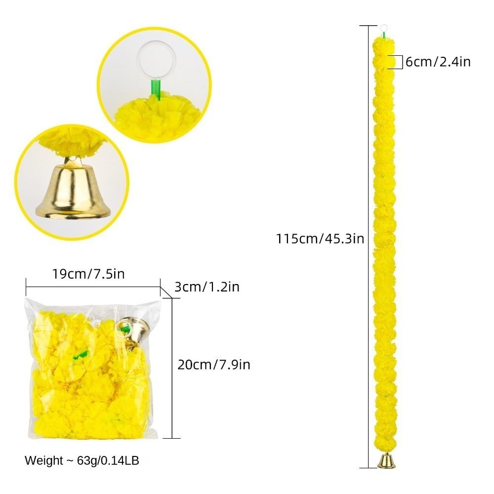 Marigold Garlands Artificial Flower for Indian Decoration Diwali Day of The Dead Halloween Party Festival Wreath Ornament
Marigold Garlands Artificial Flower for Indian Decoration Diwali Day of The Dead Halloween Party Festival Wreath Ornament