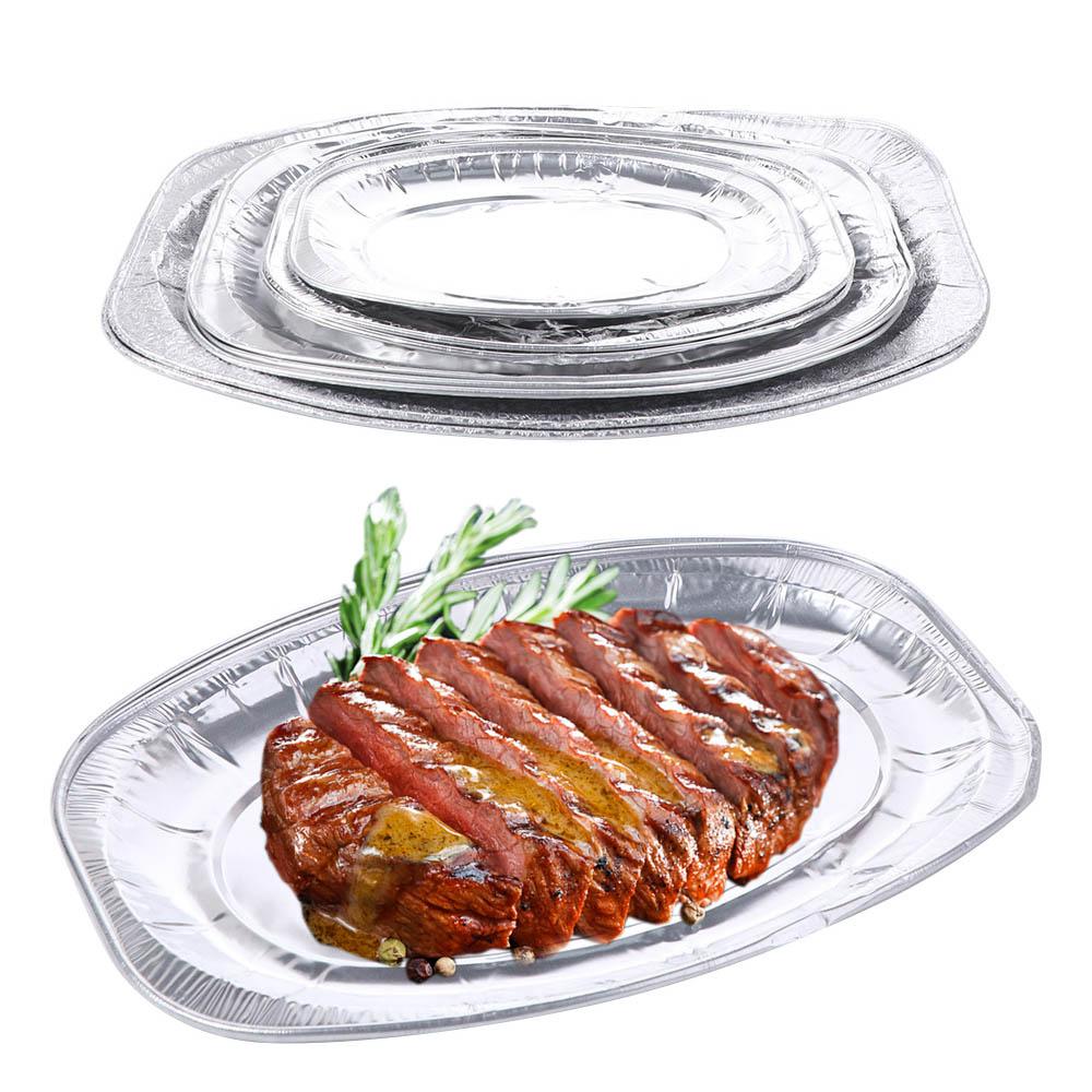 10 Pcs Oval Aluminum Foil Barbecue Plate Disposable Baking Trays Grilled Fish Plate Restaurant S
10 Pcs Oval Aluminum Foil Barbecue Plate Disposable Baking Trays Grilled Fish Plate Restaurant S