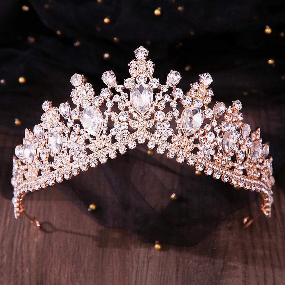 DIEZI 8 Colors Baroque Luxury AB Rhinestone Crystal Tiara For Women Wedding Party Elegant Bridal Bride Crown Hair Accessories золотий
DIEZI 8 Colors Baroque Luxury AB Rhinestone Crystal Tiara For Women Wedding Party Elegant Bridal Bride Crown Hair Accessories золотий