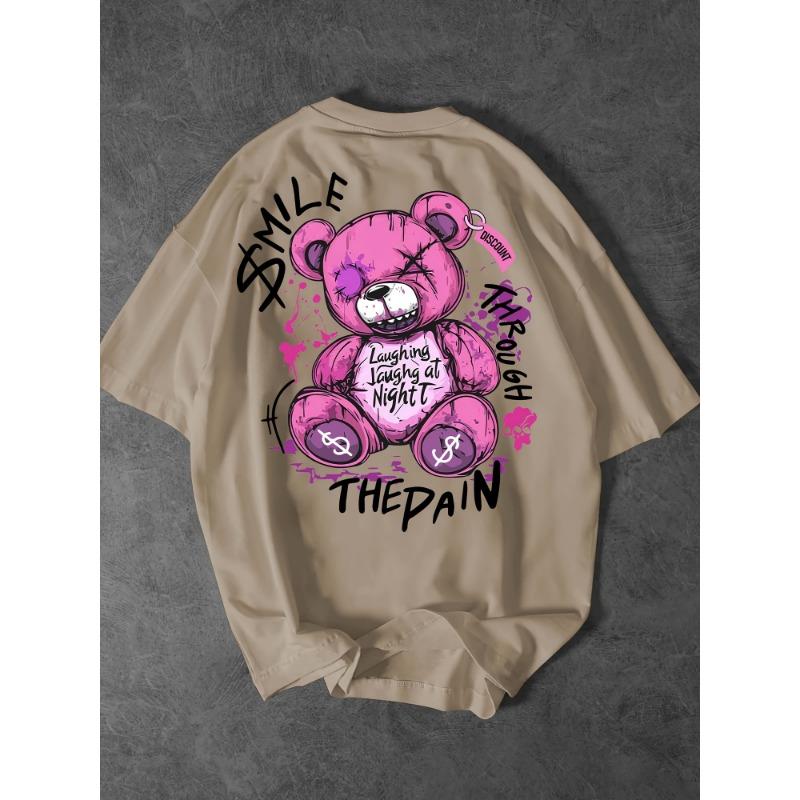 Trendy Style New Summer Men s Teddy Bear Letter Print Breathable and Comfortable Round Neck T-shirt Outdoor High Street Top XL дубильна кора
Trendy Style New Summer Men s Teddy Bear Letter Print Breathable and Comfortable Round Neck T-shirt Outdoor High Street Top XL дубильна кора