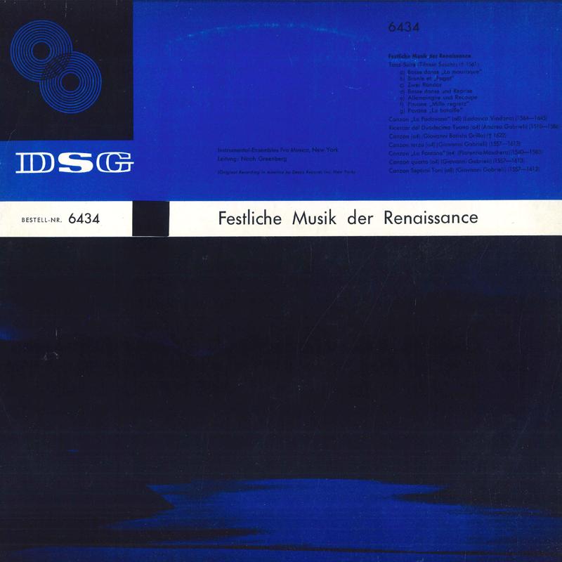 LP Record NOAH GREENBERG PRO MUSICA NEW YORK Festliche Musik Der Renaissance 6434 DSGIMPRESSION 1970 Germany Classical Used
LP Record NOAH GREENBERG PRO MUSICA NEW YORK Festliche Musik Der Renaissance 6434 DSGIMPRESSION 1970 Germany Classical Used