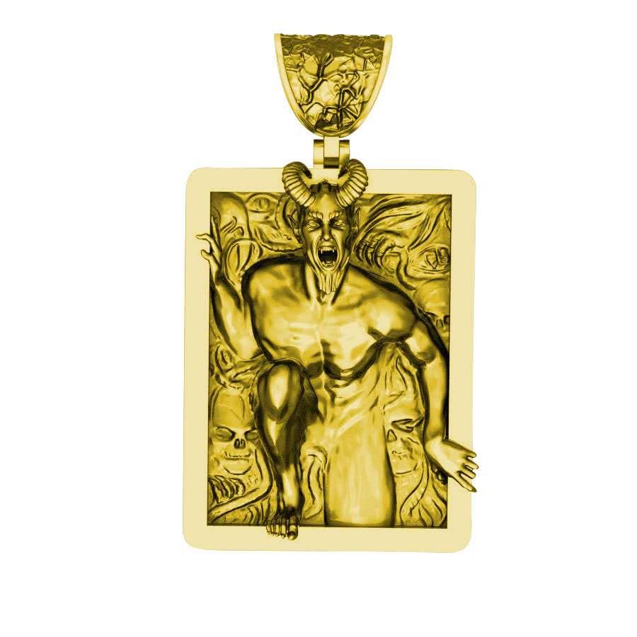 Accessories Silver Fashion Satan Horns Personal Demon Head Pendant
Accessories Silver Fashion Satan Horns Personal Demon Head Pendant