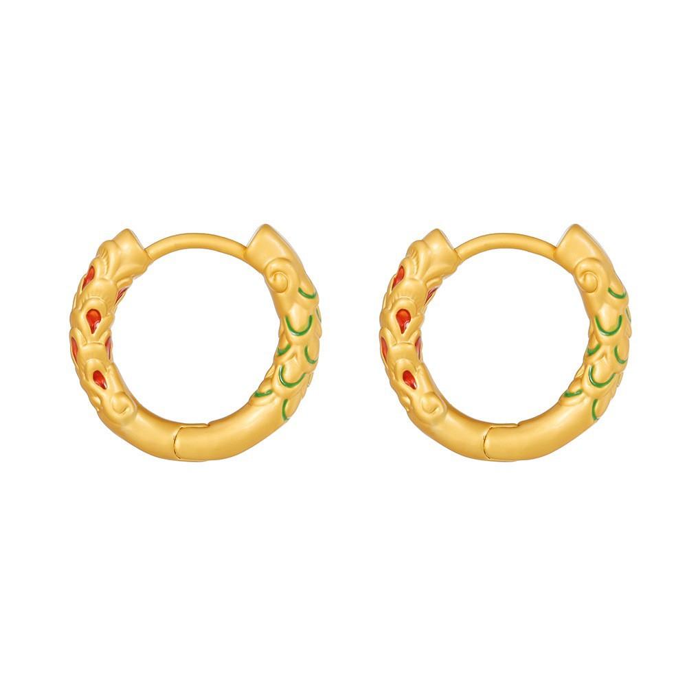 Nezha Water Spark Pattern Retro Gold Circle Color-Blocked Earrings, Women S Light Luxury, Niche High-End Earrings, Unique Earrings
Nezha Water Spark Pattern Retro Gold Circle Color-Blocked Earrings, Women S Light Luxury, Niche High-End Earrings, Unique Earrings
