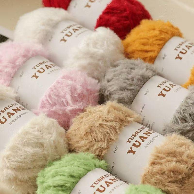100g Imitation Mink Fur Thread,Rabbit Fur,Thick Wool Ball,Plush Crocheted Scarf Hat DIY Knitting Weaving Carpets,seat Cushions
100g Imitation Mink Fur Thread,Rabbit Fur,Thick Wool Ball,Plush Crocheted Scarf Hat DIY Knitting Weaving Carpets,seat Cushions