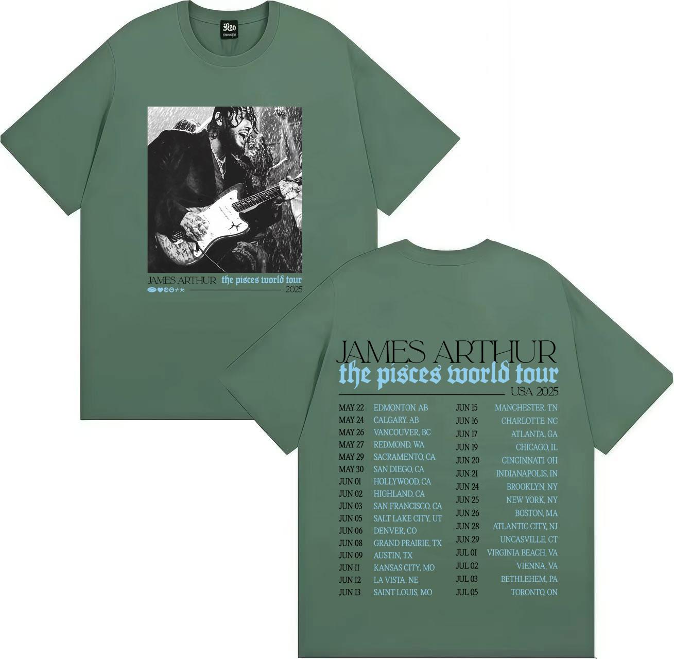 Hip Hop James Arthur The Pisces World Tour TShirt Gothic Crewneck Casual Men Women Short Sleeve Tshirt Streetwear Oversized Tee 3XL
Hip Hop James Arthur The Pisces World Tour TShirt Gothic Crewneck Casual Men Women Short Sleeve Tshirt Streetwear Oversized Tee 3XL