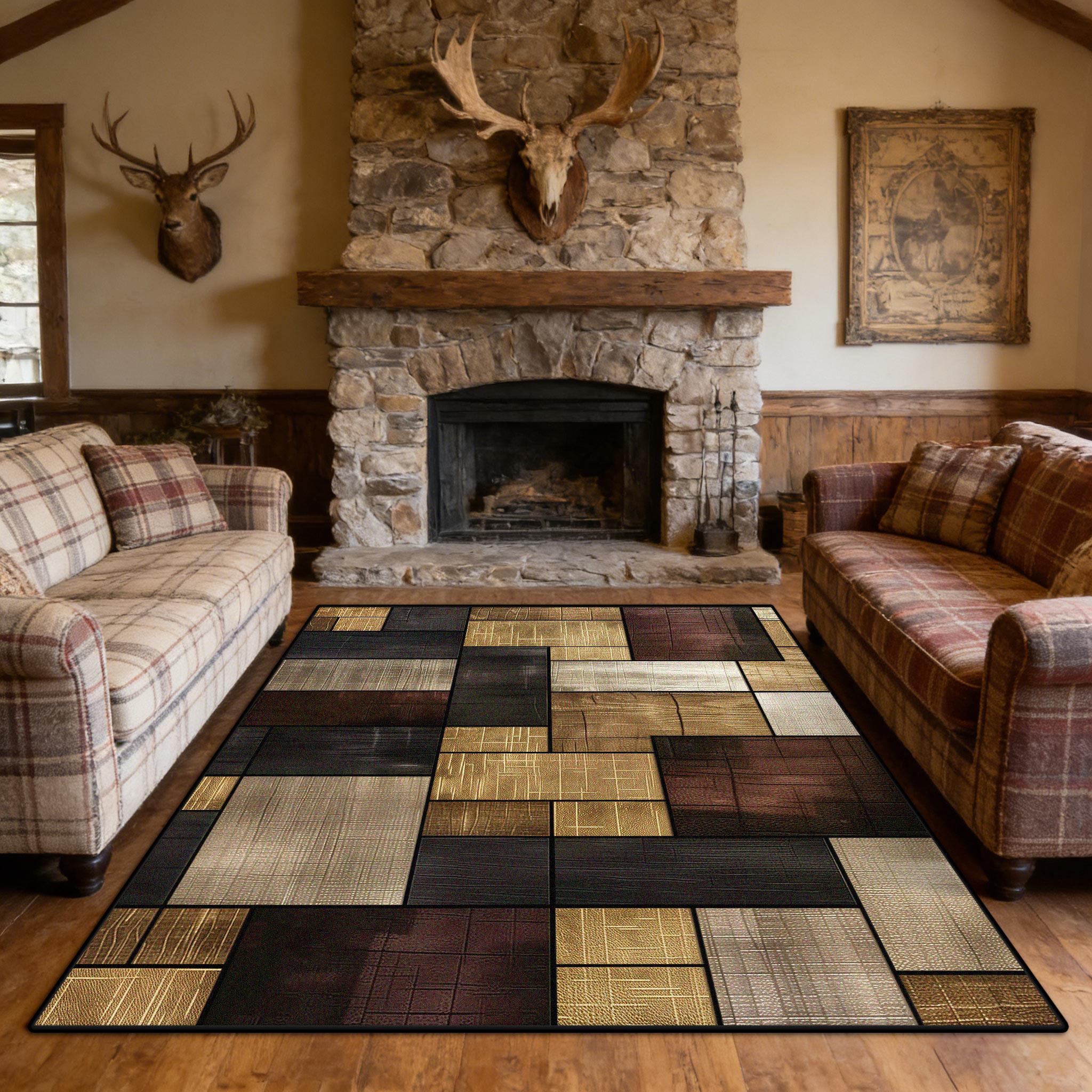 American Retro Geometric Antiskid Living Room Rug Easy Clean Fluffy Luxury Bedroom Carpet Resilient Short Velvet Table Chair Mat 60x90cm
American Retro Geometric Antiskid Living Room Rug Easy Clean Fluffy Luxury Bedroom Carpet Resilient Short Velvet Table Chair Mat 60x90cm
