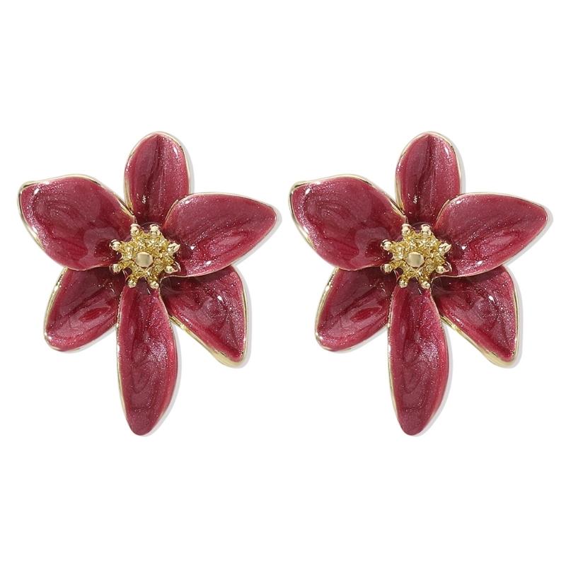 Handmade Flower Earrings Lightweight Floral Shape Eardrops Stylish Accessory Eye Catching Drops Oil Coated Earrings
Handmade Flower Earrings Lightweight Floral Shape Eardrops Stylish Accessory Eye Catching Drops Oil Coated Earrings