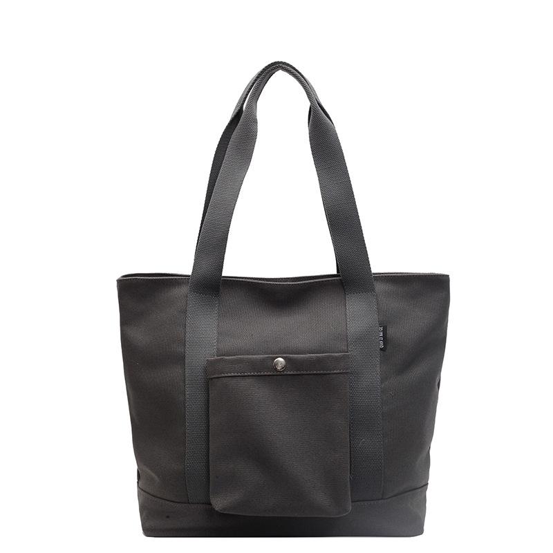 Женская сумка через плечо, большая вместительная сумка-тоут, студенческая сумка чёрный
Женская сумка через плечо, большая вместительная сумка-тоут, студенческая сумка чёрный