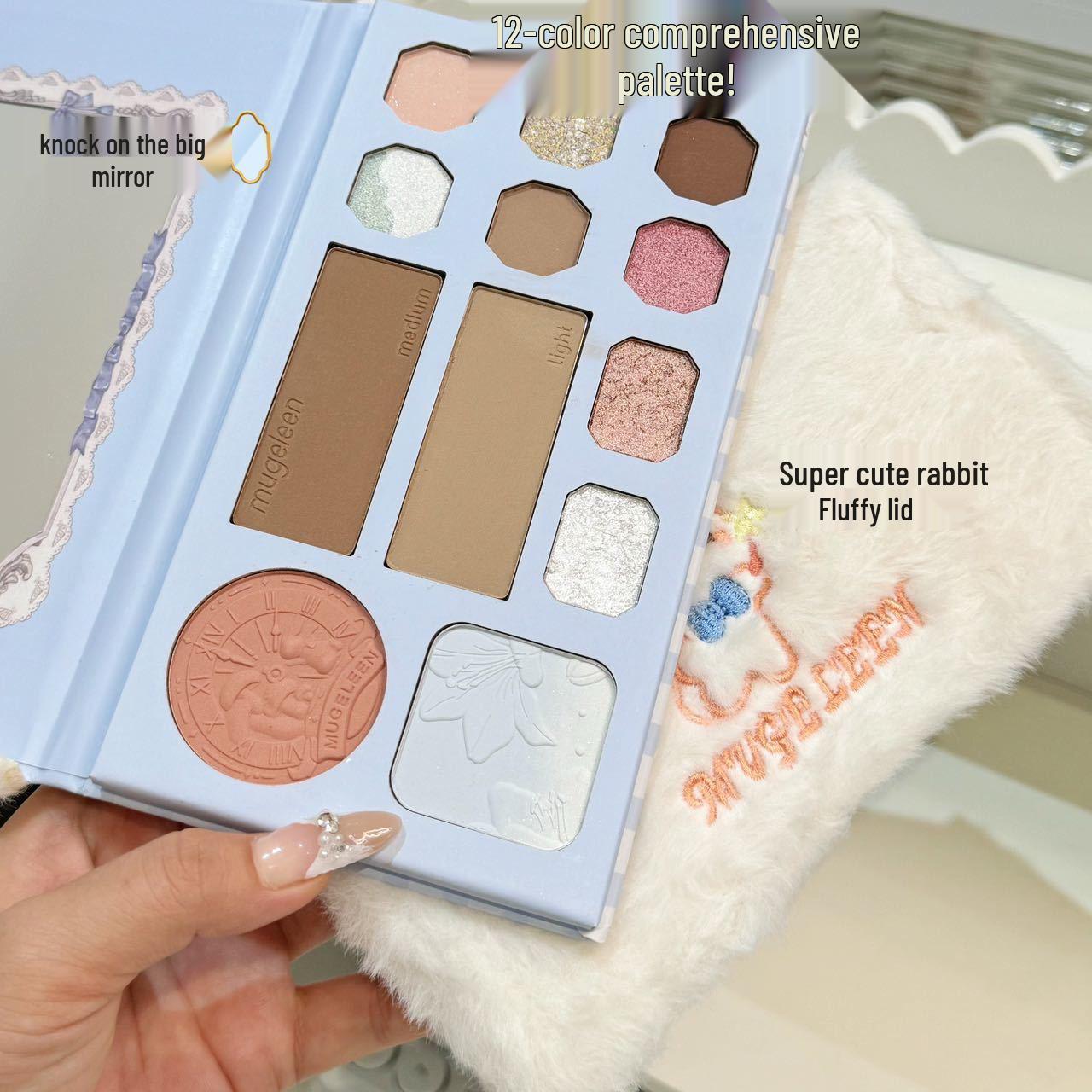 All-in-One Earth Tone Eyeshadow Palette: Shimmer, Matte, Crushed Diamond, Milk Tea Blush, Highlighter
All-in-One Earth Tone Eyeshadow Palette: Shimmer, Matte, Crushed Diamond, Milk Tea Blush, Highlighter