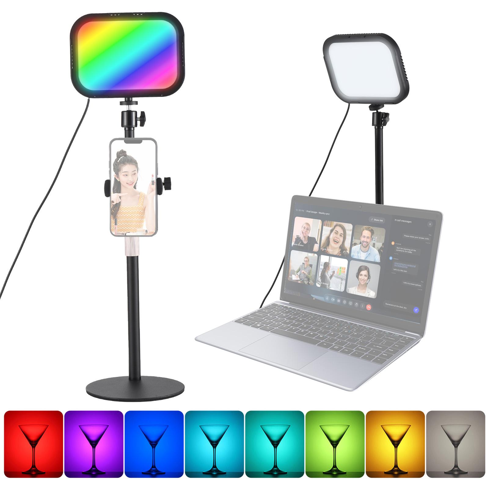 Настольная RGB видеосветовая панель 12 Вт видеоконференц-свет для Zoom Meeting 3000K-6500K фотография чёрный
Настольная RGB видеосветовая панель 12 Вт видеоконференц-свет для Zoom Meeting 3000K-6500K фотография чёрный