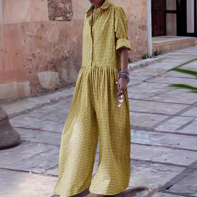 Summer Long Jumpsuit Cotton Linen Casual Jumpsuits Women Striped Loose Maxi Jumpsuit Vacation Clothes for Women XXXL
Summer Long Jumpsuit Cotton Linen Casual Jumpsuits Women Striped Loose Maxi Jumpsuit Vacation Clothes for Women XXXL