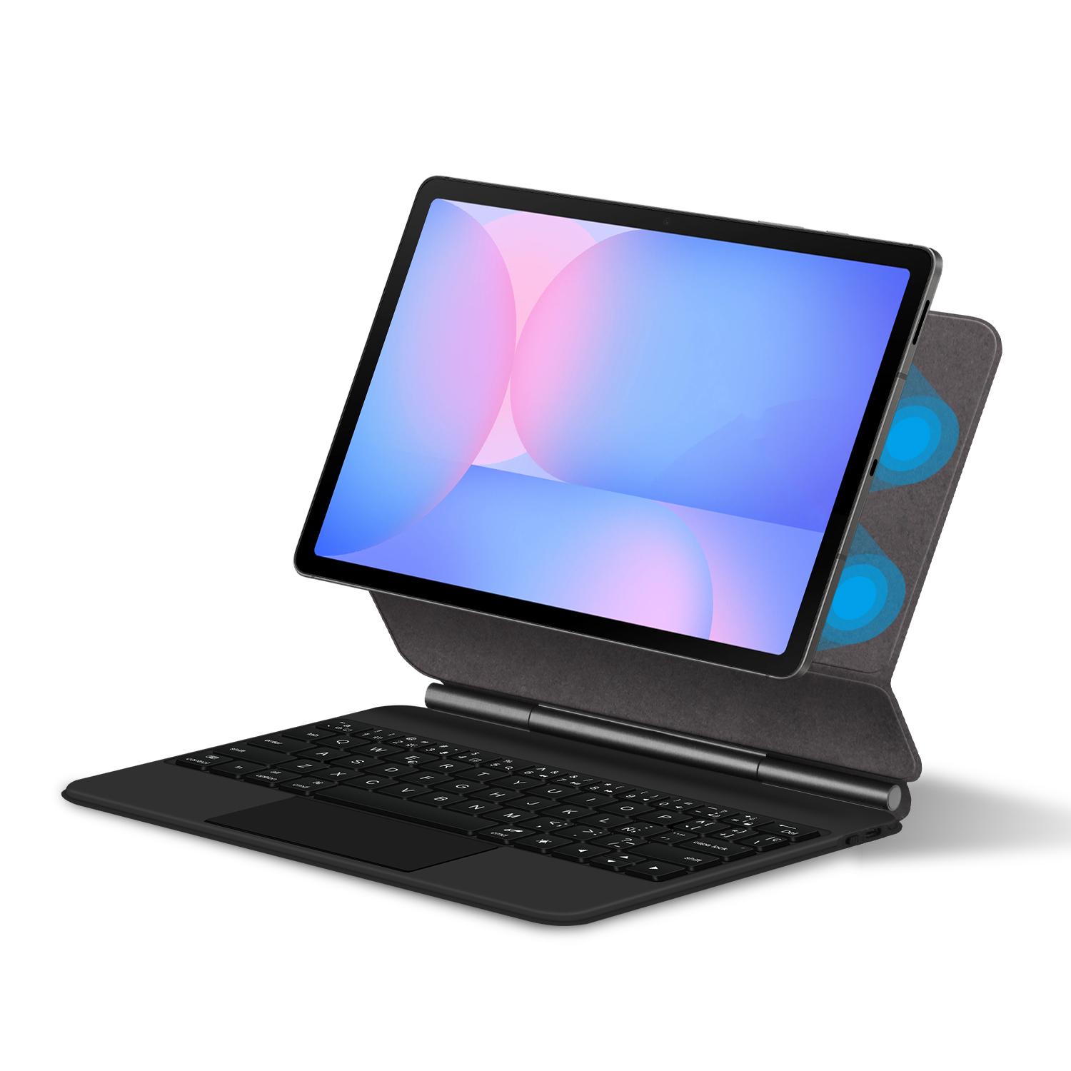 For Samsung Galaxy Tab S10 FE Magnetic Floating Bluetooth-Compatible Keyboard (Spanish)+Leather Tablet Case Black
For Samsung Galaxy Tab S10 FE Magnetic Floating Bluetooth-Compatible Keyboard (Spanish)+Leather Tablet Case Black