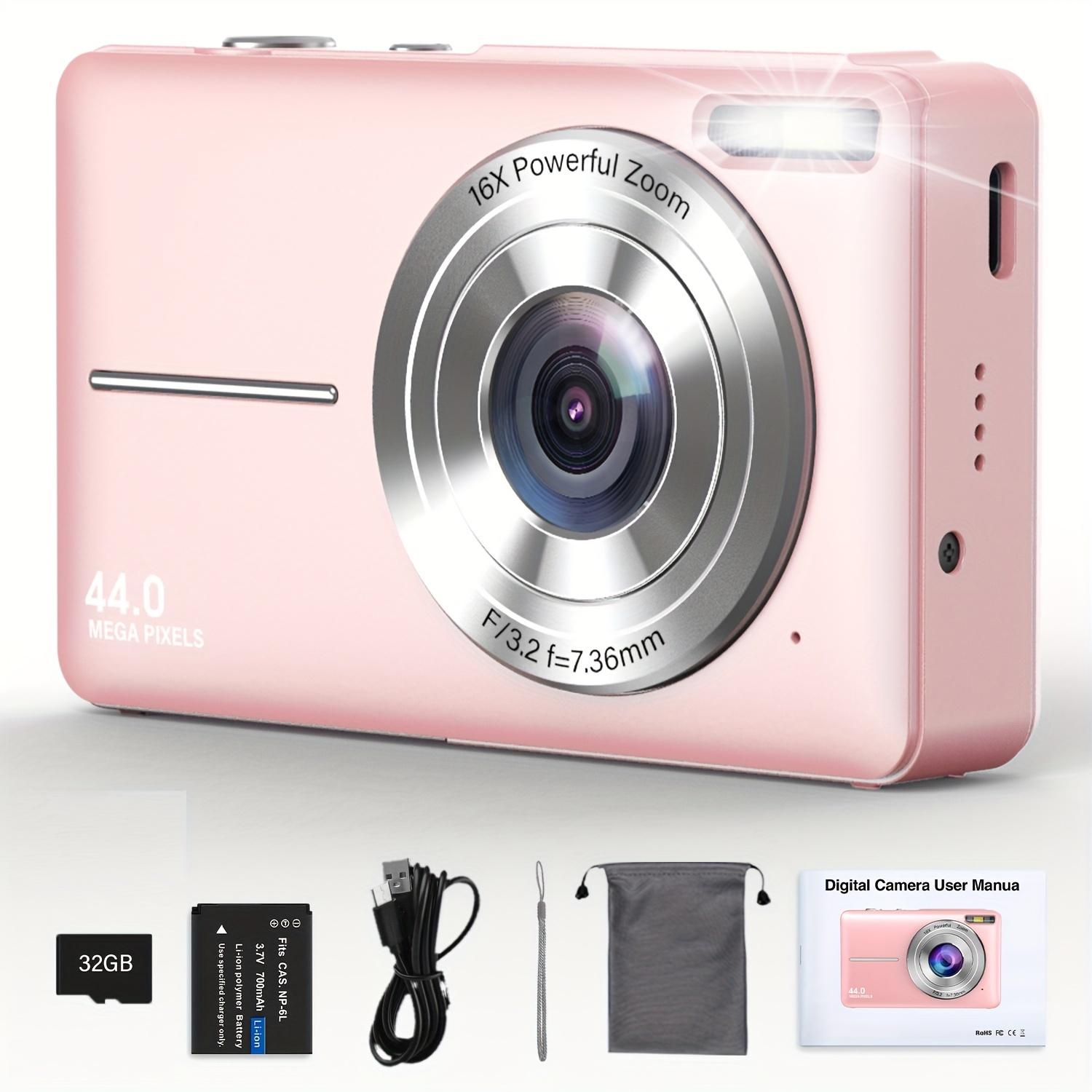 Цифрова камера 2.7K з автофокусом і автофокусом. Відеокамера HD 48 МП із камерою з великим екраном 2.8 для фотозйомки дітей і дорослих рожевий
Цифрова камера 2.7K з автофокусом і автофокусом. Відеокамера HD 48 МП із камерою з великим екраном 2.8 для фотозйомки дітей і дорослих рожевий