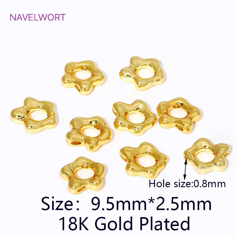 Fashion 18K Gold Plated Brass Flower Shape Spacer Beads For Bracelet Making,Metal Loose Beads DIY Beading Jewelry Fittings 5 pieces
Fashion 18K Gold Plated Brass Flower Shape Spacer Beads For Bracelet Making,Metal Loose Beads DIY Beading Jewelry Fittings 5 pieces