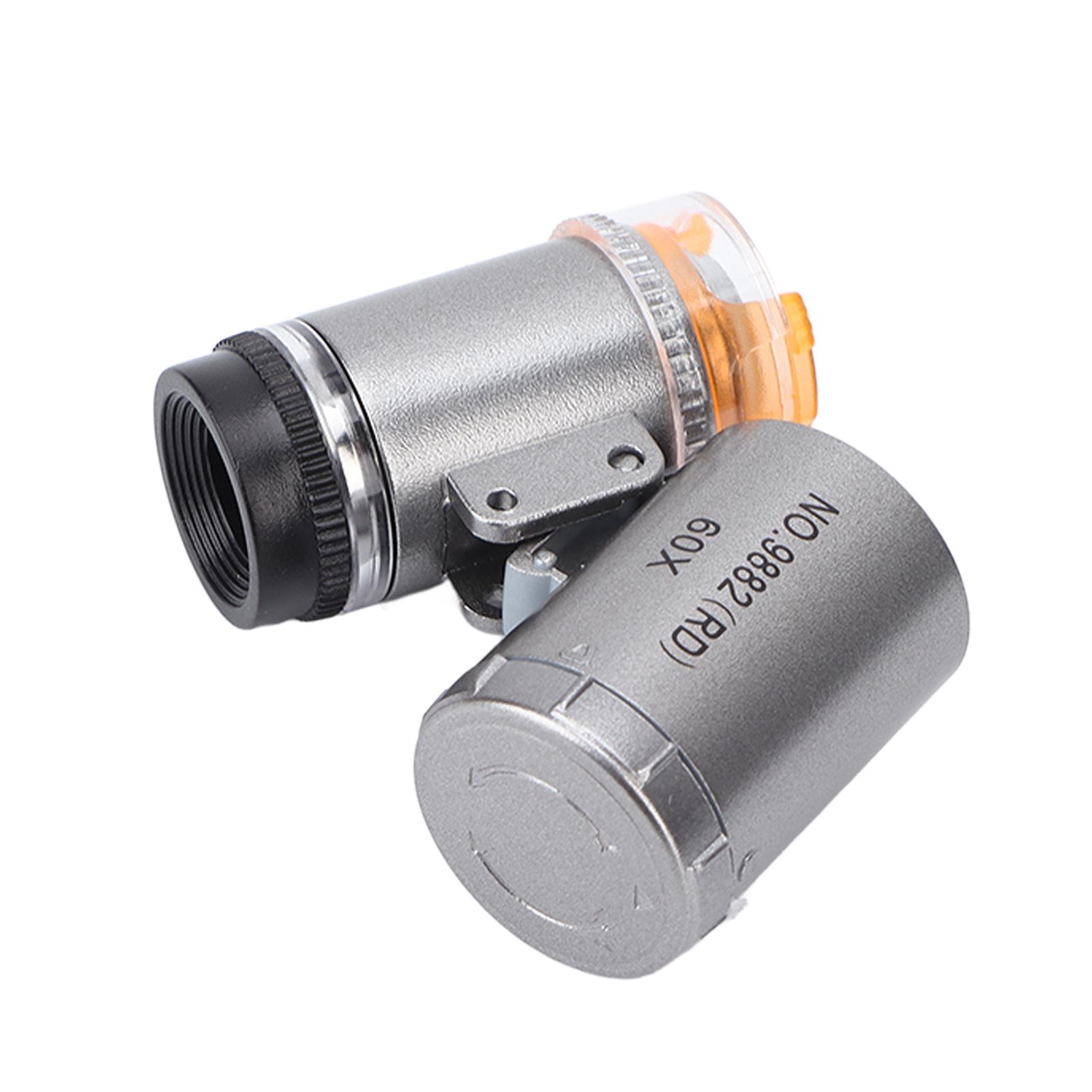 Pocket Microscope 60X Magnification 2 LED Lights 1 UV Light Wide Application Durable ABS Acrylic Portable Microscope
Pocket Microscope 60X Magnification 2 LED Lights 1 UV Light Wide Application Durable ABS Acrylic Portable Microscope