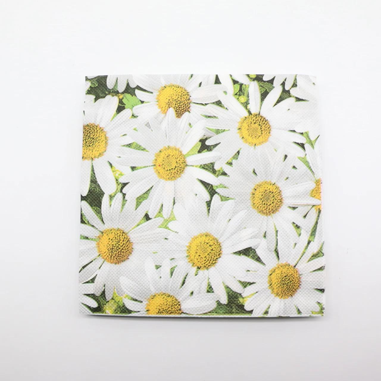 20 шт./упак. Салфетка для обеда с весенними цветами и ромашками, украшение для свадебного банкета, ужина, одноразовая посуда, принадлежности для вечеринки по случаю дня рождения
20 шт./упак. Салфетка для обеда с весенними цветами и ромашками, украшение для свадебного банкета, ужина, одноразовая посуда, принадлежности для вечеринки по случаю дня рождения