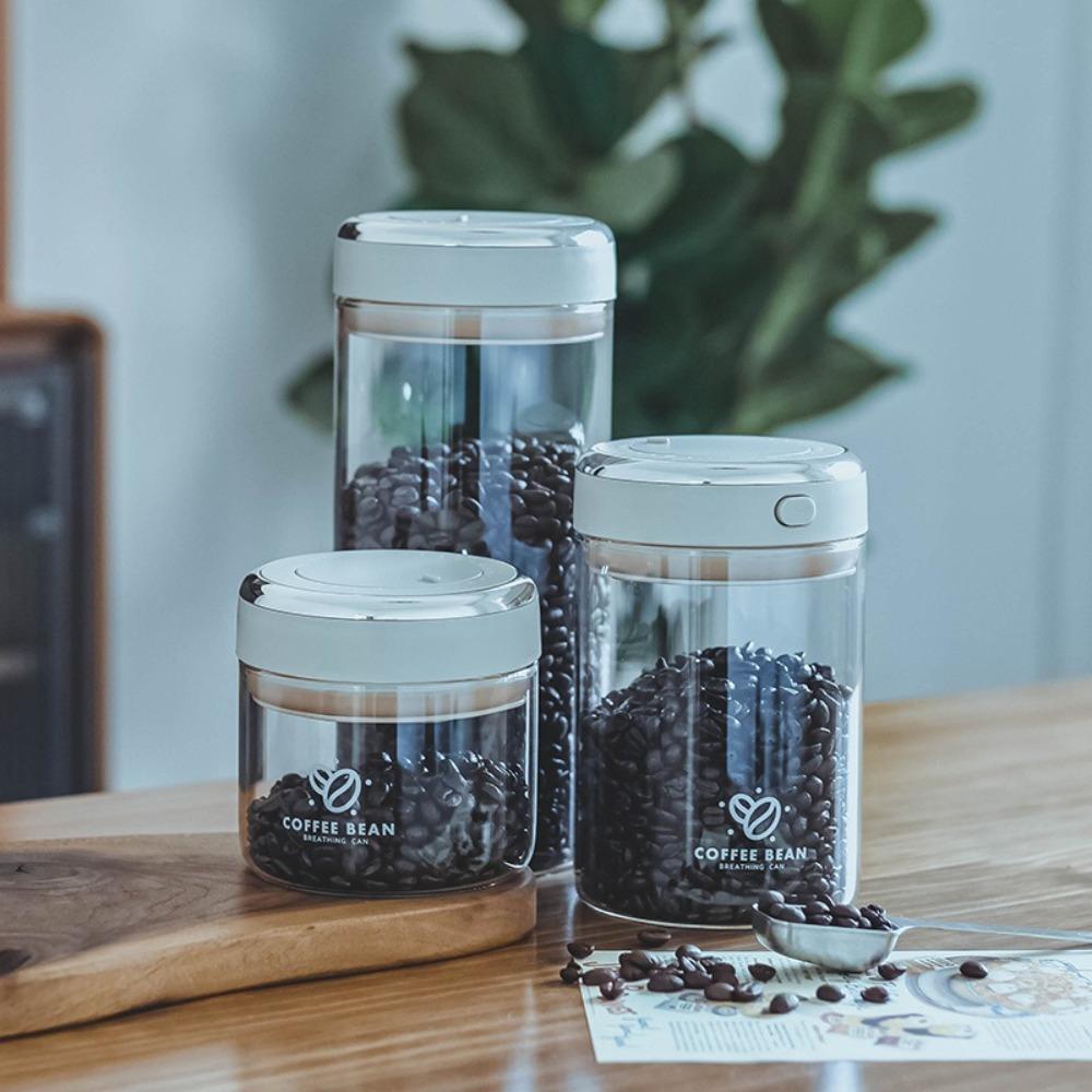 Moisture-proof Coffee Beans Vacuum Sealed Tank Transparent Large Capacity Glass Food Storage Jars with Exhaust Valve
Moisture-proof Coffee Beans Vacuum Sealed Tank Transparent Large Capacity Glass Food Storage Jars with Exhaust Valve