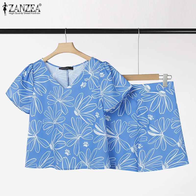 ZANZEA Women Short Sleeve Blouse and Shorts Summer Print Two Piece Suit Sets 4XL синій
ZANZEA Women Short Sleeve Blouse and Shorts Summer Print Two Piece Suit Sets 4XL синій
