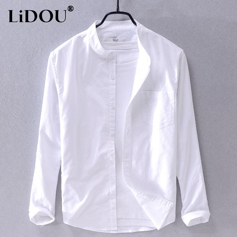 Spring Autumn New Solid Color Fashion Stand Collar Shirt Man High Street Casual Loose Button Long Sleeve Pure Cotton Cardigan L сірий колір
Spring Autumn New Solid Color Fashion Stand Collar Shirt Man High Street Casual Loose Button Long Sleeve Pure Cotton Cardigan L сірий колір
