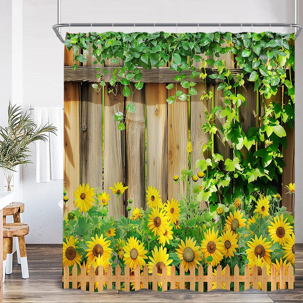 Farmhouse Floral Shower Curtain Flower Plant Farm Countryside Bathroom Decoration Plant Rustic Polyester Bath Curtain with Hook 90x180cm-35x70in
Farmhouse Floral Shower Curtain Flower Plant Farm Countryside Bathroom Decoration Plant Rustic Polyester Bath Curtain with Hook 90x180cm-35x70in