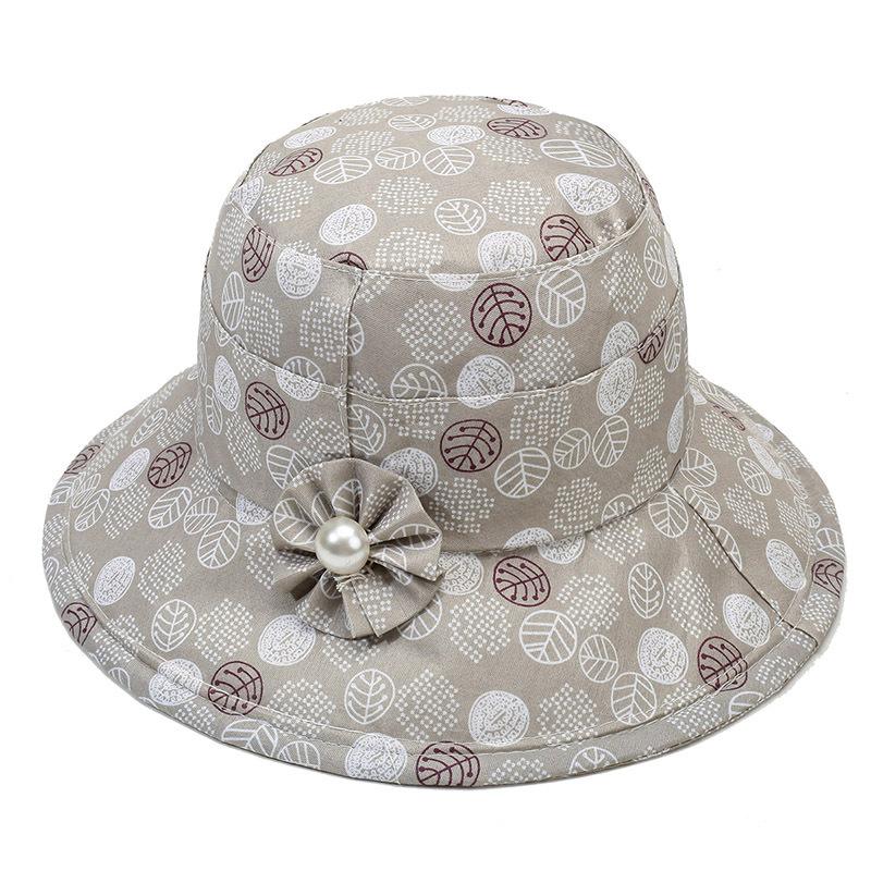 Elegant Floral Print Sun Hat for Women - Wide Brim Bucket Hat with Pearl Flower Decor, Breathable Outdoor Beach Cap Pattern Design 2 сірий
Elegant Floral Print Sun Hat for Women - Wide Brim Bucket Hat with Pearl Flower Decor, Breathable Outdoor Beach Cap Pattern Design 2 сірий