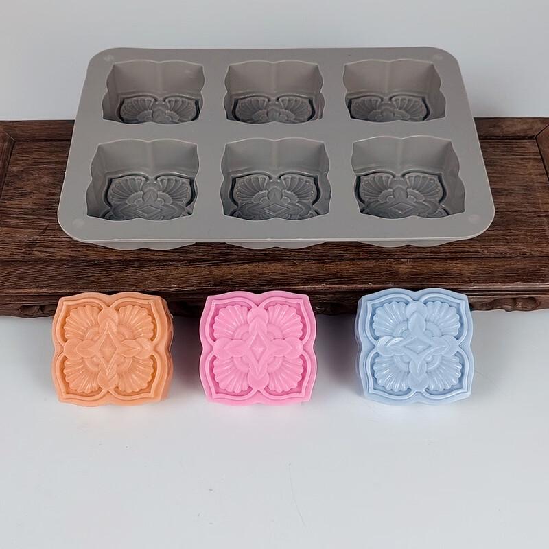 Силиконовая форма с шестью ячейками в стиле ретро-флора
Силиконовая форма с шестью ячейками в стиле ретро-флора